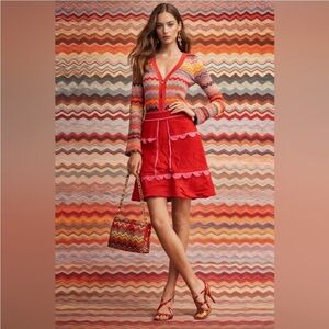 M Missoni Scallop Trim Skirt